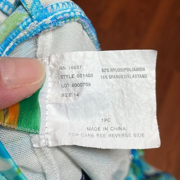 Vintage Paradise Bay SwimSuit, Ruffled, 14 - Picture 8 of 9